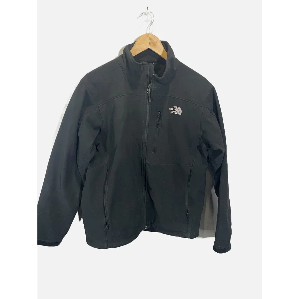 The North Face Apex Bionic Jacket Mens Medium Black Softshell Windproof Outdoor